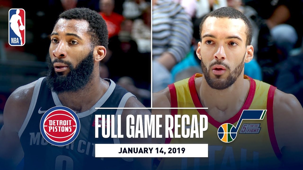 Full Game Recap Pistons vs Jazz Rudy Gobert Grabs A CareerHigh 25