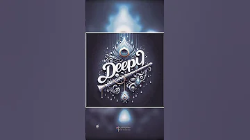 TikTok Viral Trending Name Art Ai Photo Editing Flute And Peacock The Name Deepu Shrots Viraltiktok 