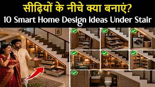 सीढ़ियों के नीचे क्या बनाएं? 10 Smart Home Design Ideas Under Stair | Small House Storage Ideas