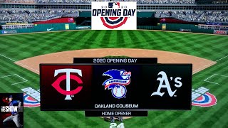 In this video, we watch a simulation of the oakland athletics vs
minnesota twins. due to baseball being pushed back there is no opening
day so t...