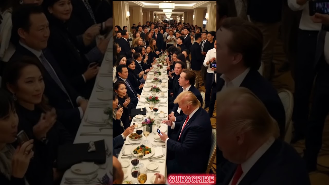 Leaders Trump and Elon Musk are having dinnerwaterpump 