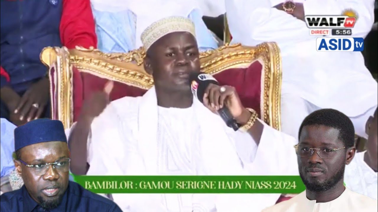 Message important de Oustaz Hady Niass au duo Sonko-Diomaye et peuple Sénégalais