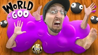 SLIME comes ALIVE!  RUN!!!  (FGTEEV World of Goo Gameplay / Skit) screenshot 4