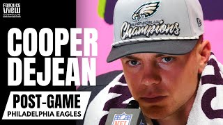 Cooper DeJean Reacts to Eagles Winning Super Bowl LIX, Pick-6 Interception of Patrick Mahomes