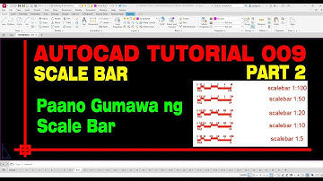 AutoCad Tutorial 009 - SCALE BAR (PART 2)