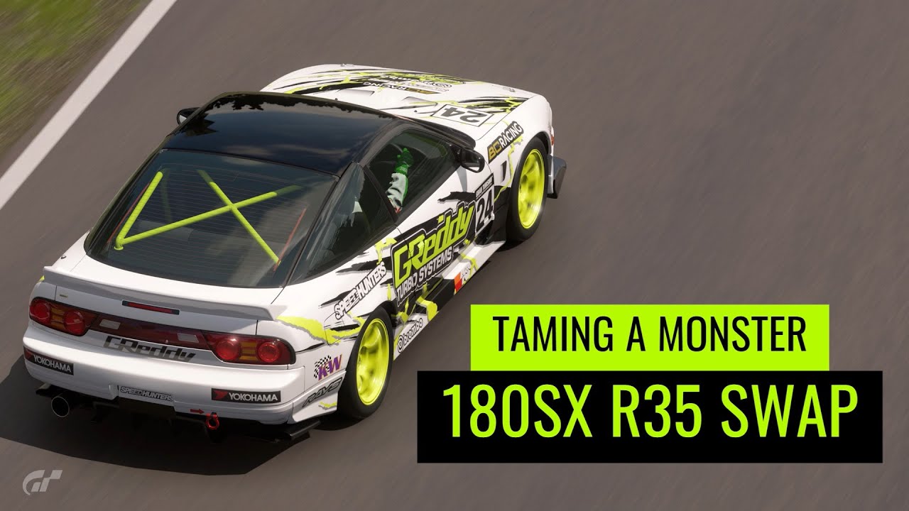 Gran Turismo 7 - Taming A Monster - 180SX R35-Swap