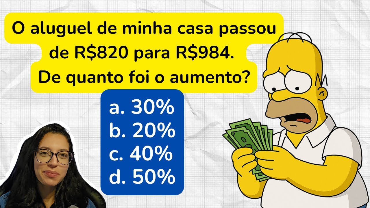COMO CALCULAR PORCENTAGEM - Super Aula com 8 questões resolvidas