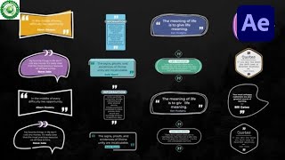 ae project file Quotes Titles templates-Video World ||After Effects Project  Download