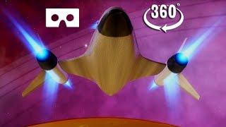 Vr 360 Video In Space - Orbit An Alien Planet