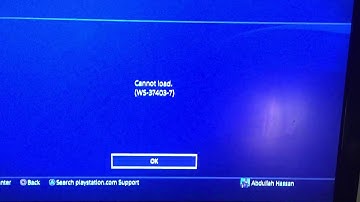 PlayStation error code(WS-37403-7)