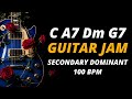 Secondary Dominant Backing Track | C Major | 100 BPM | Jam Track