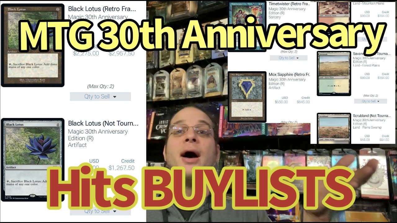 MTG 30th Edition Hits Buylists