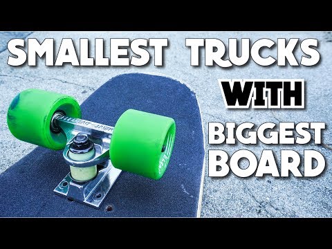 SMALLEST TRUCKS BIGGEST BOARD!!! - YouTube