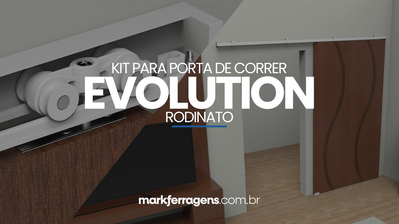 Kit Para Porta de Correr Evolution - Rodinato