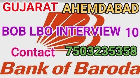 BANK OF BARODA - LBO - INTERVIEW #boblbointerview #boblbo #interviewquestions #interview 7503235358