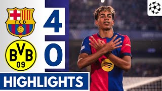 🔵🔴 Barcelona vs Dortmund (4-0) – Extended HIGHLIGHTS/RESUMEN | UEFA Champions League!