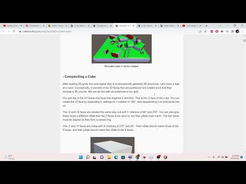 Tutorial Unity Catlikecoding : Mesh Basic 2. Rounded Cube Building in 3D