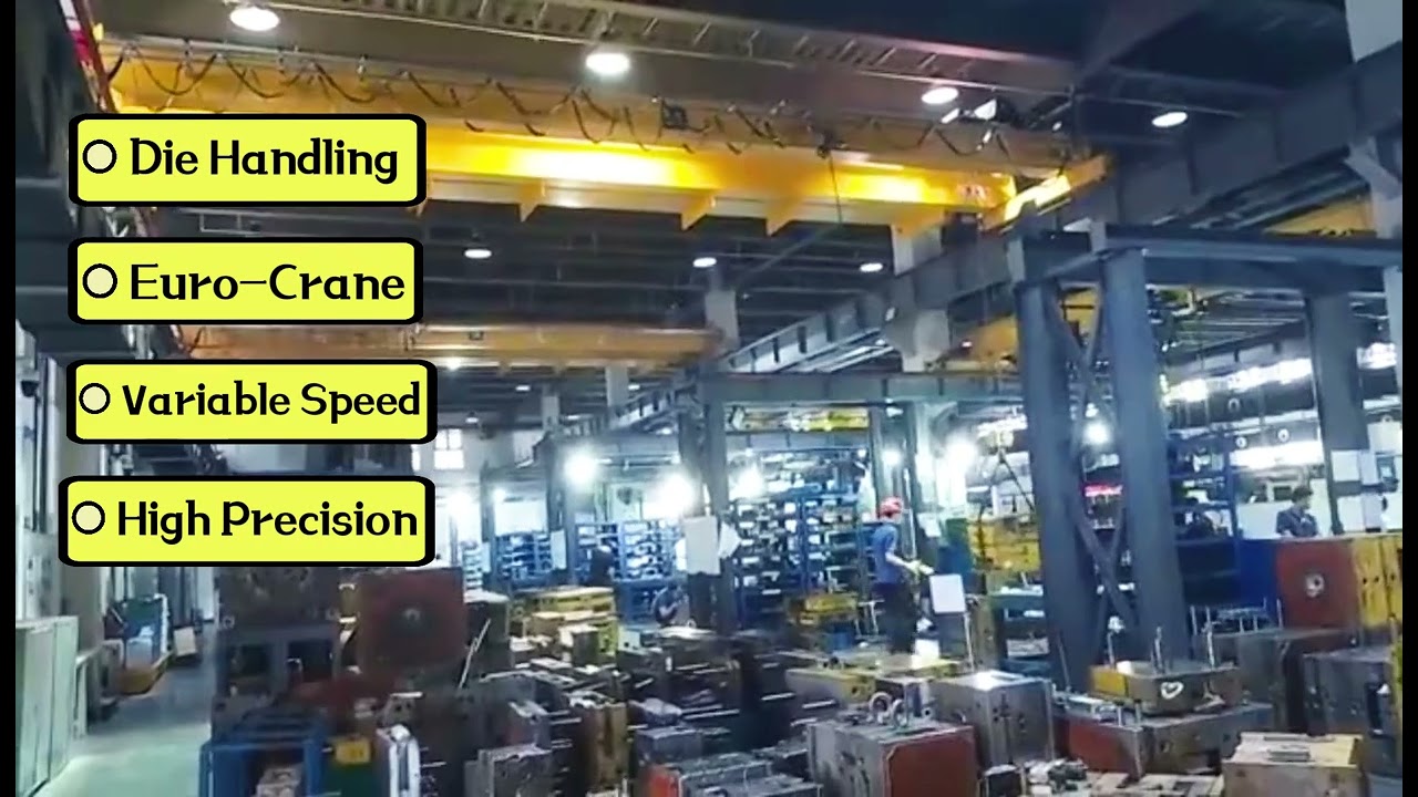Mould & Die Handling Crane, Variable Speed Overhead Crane Double Girder for High Precision