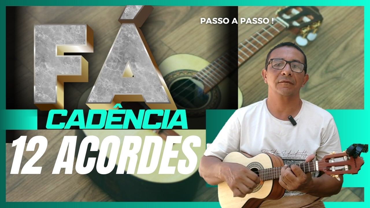 DOMINE O BRAÇO DO CAVAQUINHO: Cadência de 12 Acordes em FÁ MAIOR para SAIR DA CIFRA! (Passo a Passo)