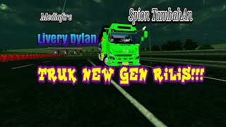 Review Truk NewGen Dylan Livery || Bussid V.30