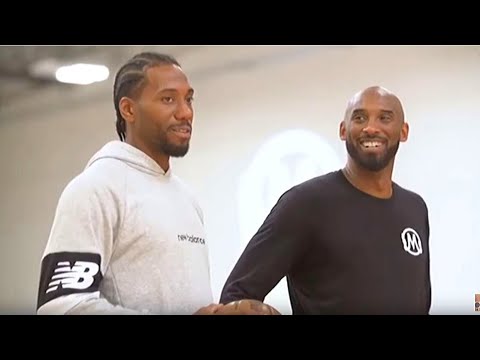 Kobe Teaching Kyrie and Kawhi his SIGNATURE Moves at Mamba Sports Academy