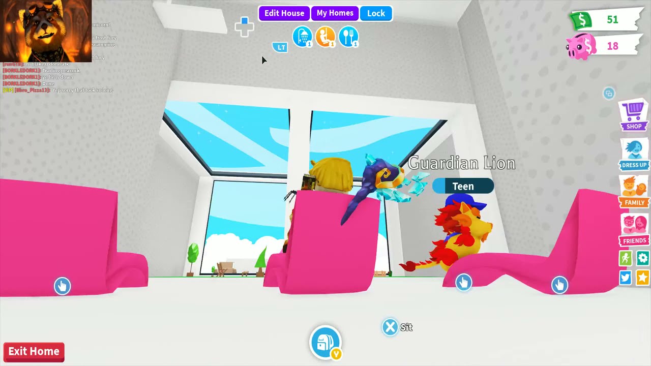 Roblox Adopt Me! Give Away Live - OMG Squad's Legendary Guardian Lion at 1000 Live Viewers!