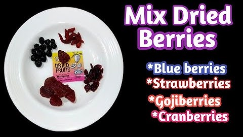 Mix Dried Berries // Cranberries // Gojiberries // Blue berries