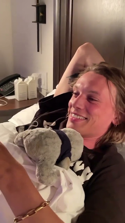 Jamie Campbell Bower reacts to seeing himself on The Tonight Show Starring Jimmy Fallon