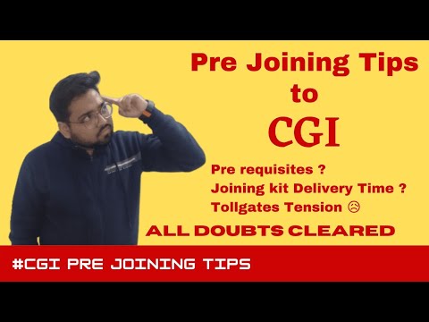CGI Pre Training Tips | New Joinee Doubts Cleared | CGI