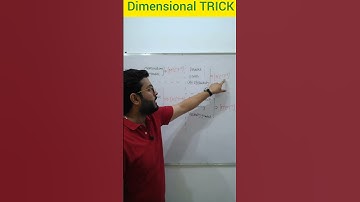 Trick of dimension analysis || Physics Tricks || #viral #jee #trending #neet #shorts #shortsvideo