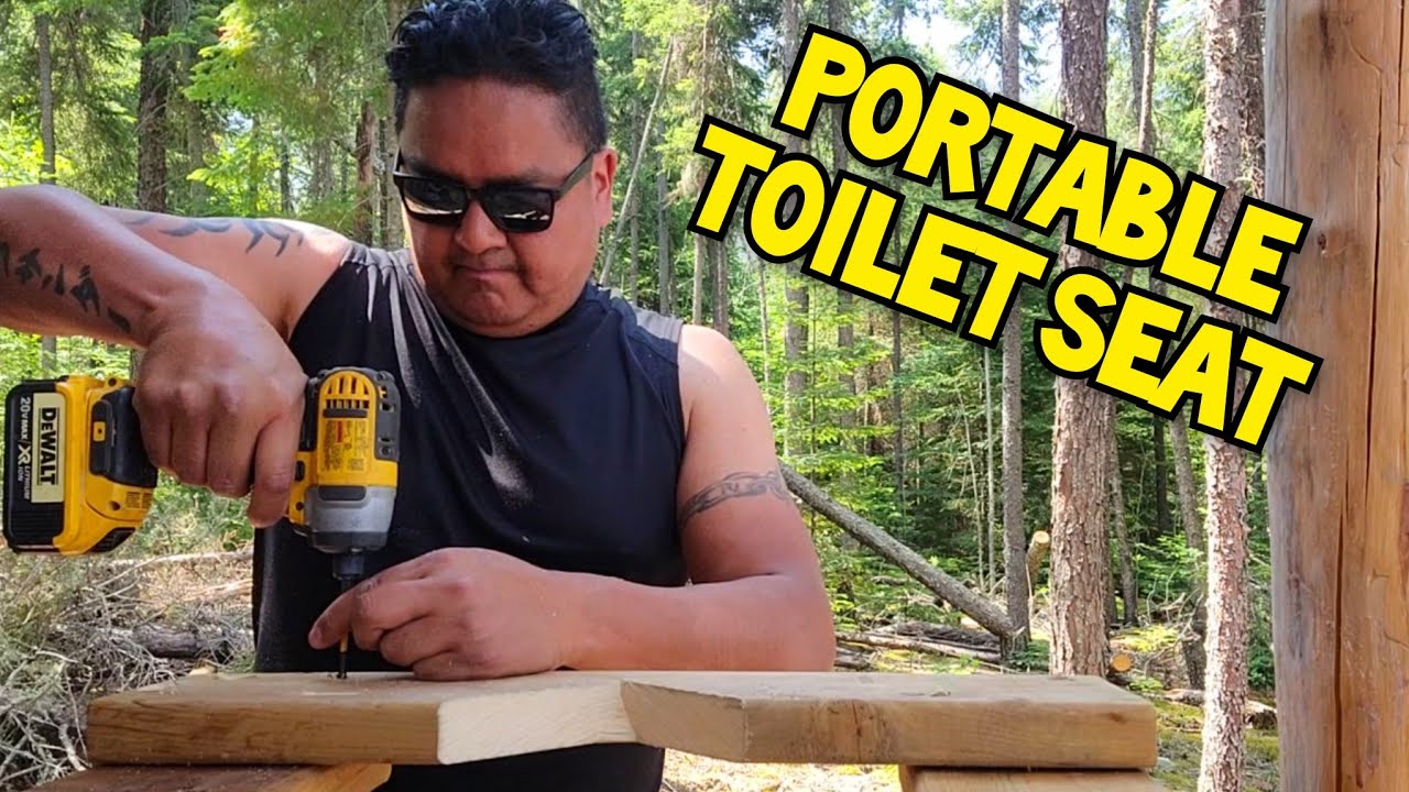 Building a Portable Toilet Seat Off Grid Living Cabin Life YouTube