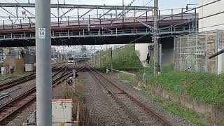 (2024年4月20日(土)撮影)春の絶景ネモフィラ平塚号E657系K5編成取手駅4番線通過