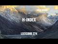 Leetcode - 274. H-Index