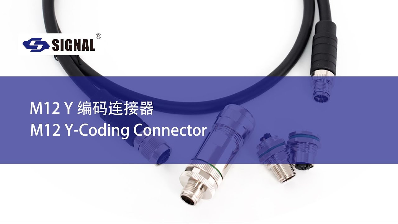 M12 Y-Coding: Combined Power and Data Connector