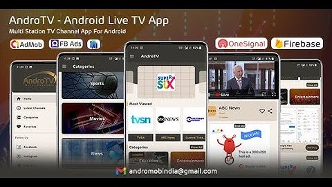 AndroTV - Android Multiple TV Channels App Live Streaming