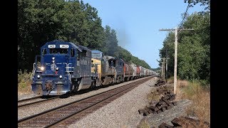 [4K] Pan Am SD40-2 #3403 Leads the CP Empty Grain Train! [8-26-19]