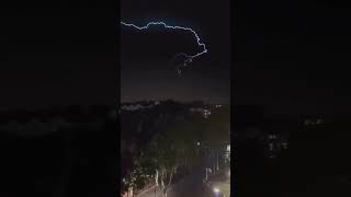 Thunder storm in delhi ⛈️🌧️ | #shortsvideo
