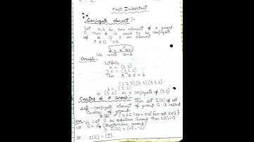M.Sc.(math), #Conjugate elementand Centre or a group#, Sem.-1st, Group theory, #MGKVP#.