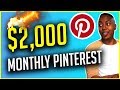 How to make $2000 a month with Pinterest [Free Method]