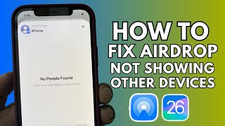 AirDrop Not Showing Other Devices? FIX IT NOW! (2026 Guide). AirDrop Not Working?