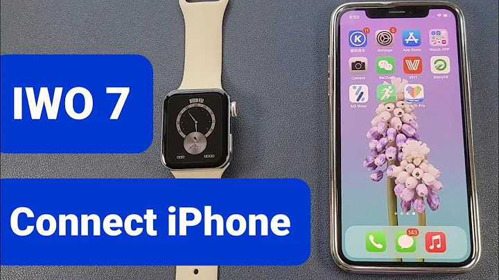 How IWO 7 Smart Watch Connect with iPhone-Wearfit Pro App Connection Steps