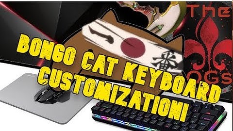 HOW TO CUSTOMIZE BONGOCAT KEYBOARD KEYS/STREAM (2021)