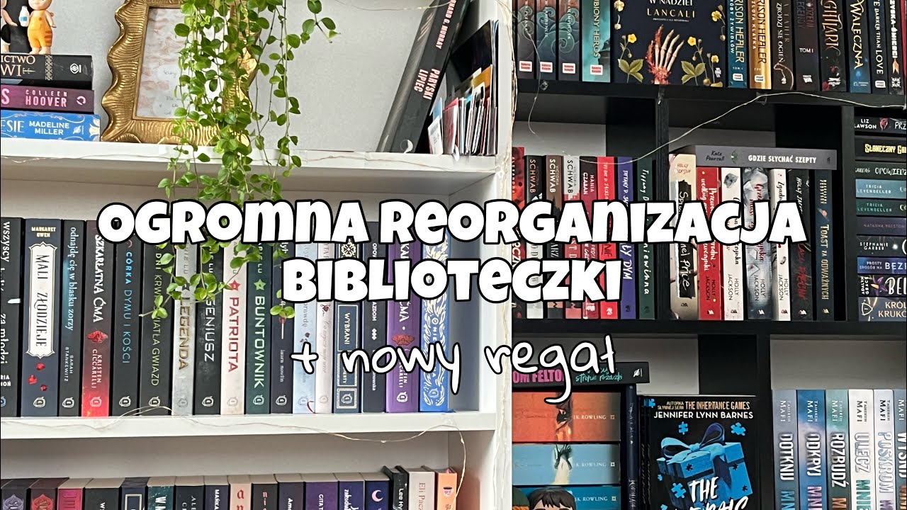 Zróbcie ze mną reorganizację biblioteczki z nowym regałem !