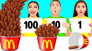 100 Layers of Food Challenge | Prank Wars from KaZaZa Challenge