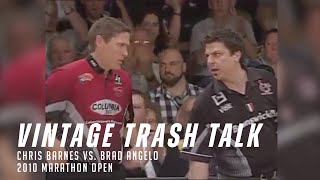 Vintage PBA Trash Talk | Chris Barnes vs. Brad Angelo | 2010 PBA Marathon Open