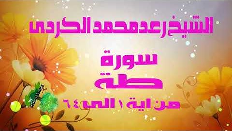 رعد محمد الكردى سورة طة 1 الى 64 تلاوة خاشعة HD