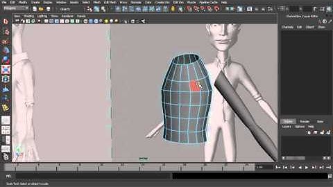 Tutorial modeling character maya : 07 Box modeling the torso