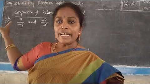 8th STD - Comparison of Rational Numbers- Example 1.3, 1.4, 1.5 and 1.6