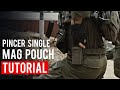Pincer single battle beltplate carrier mag pouch installation