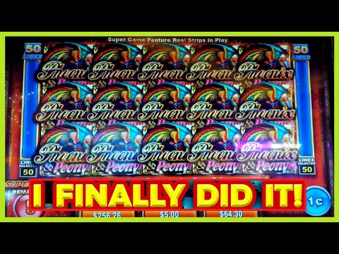 Retriggers → 5 SUPER GAMES! Phoenix & Peony Slot - I FINALLY DID IT!